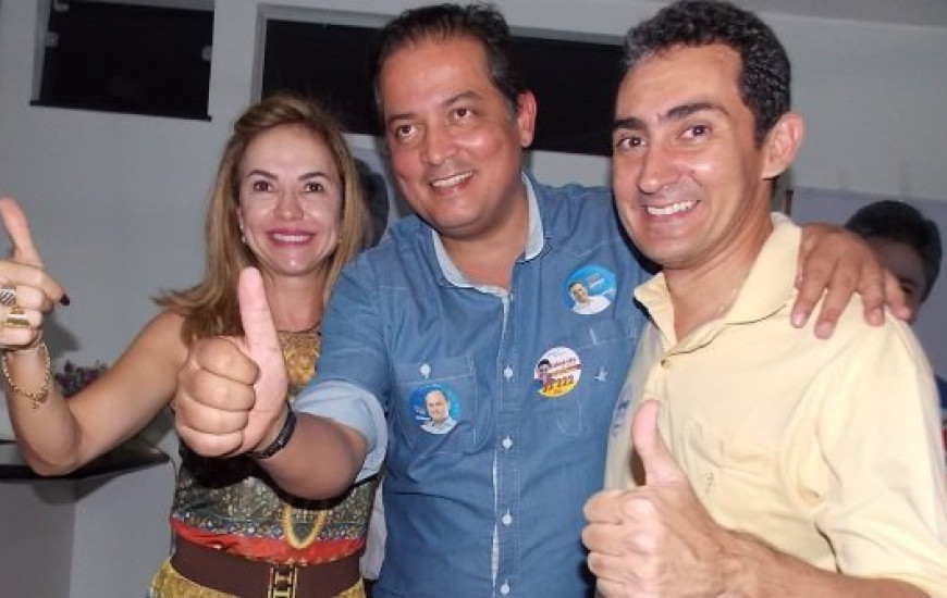 Gomes com a vereadora em Gurupi