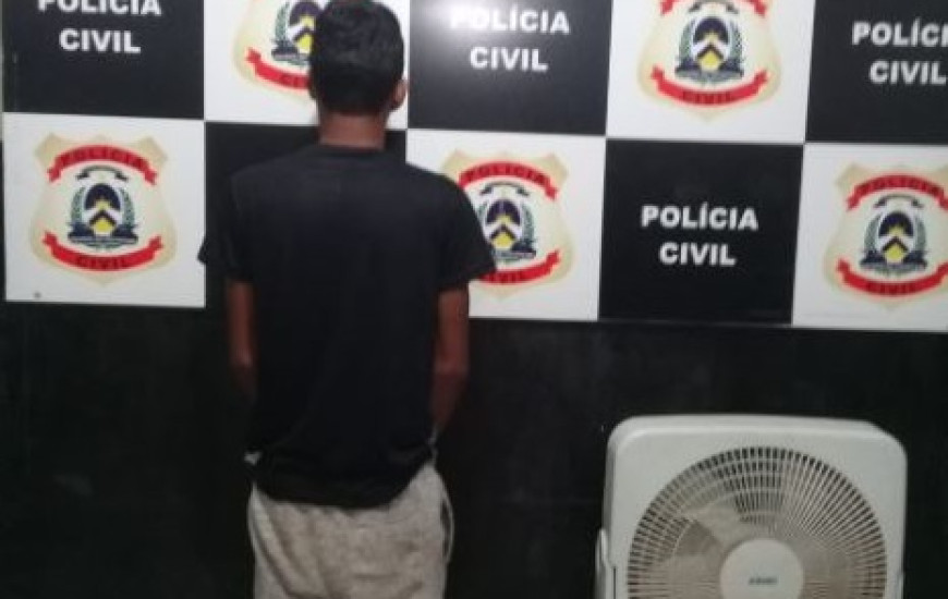 Preso pela Polícia Civil em Taguatinga.