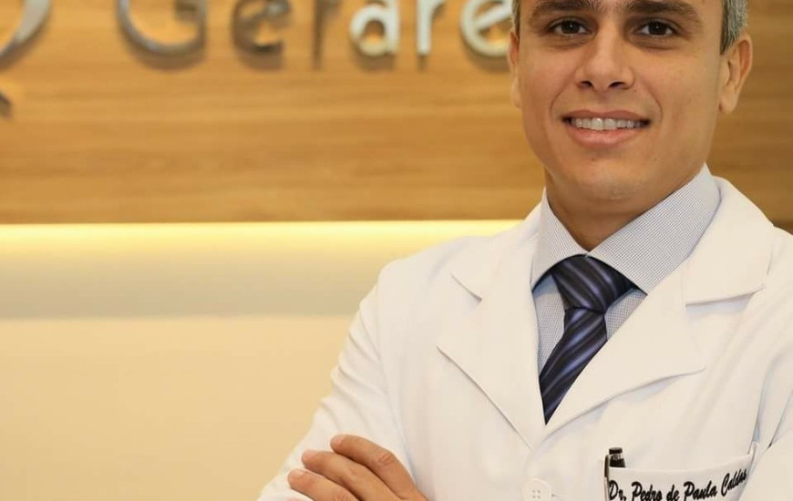 Pedro Caldas em seu local de trabalho