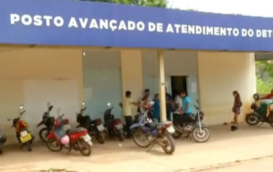 Posto do Detran em Taquaralto.