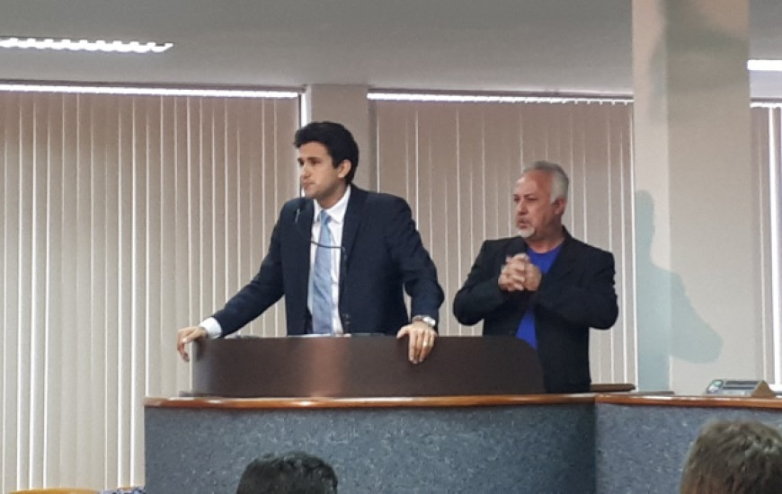Vereador Tiago Andrino, relator da audiência pública