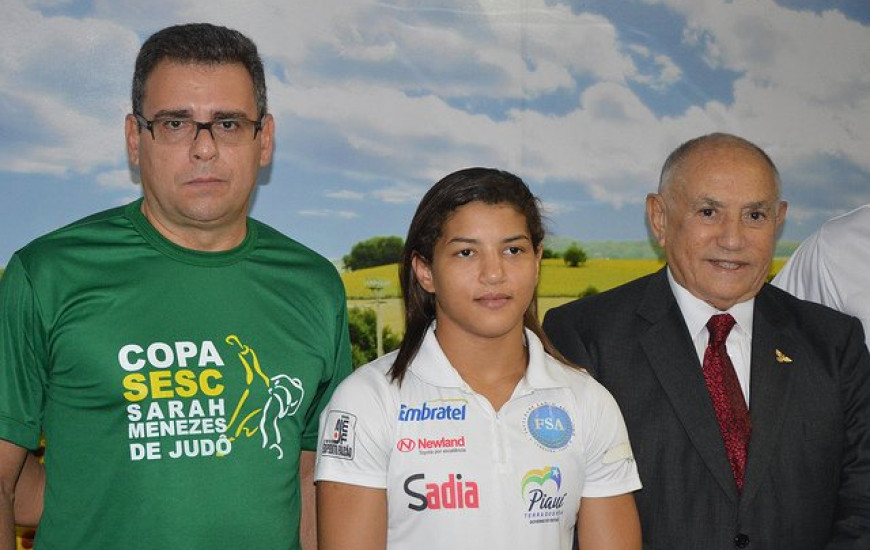 Siqueira Campos recebeu judoca no Palácio Araguaia
