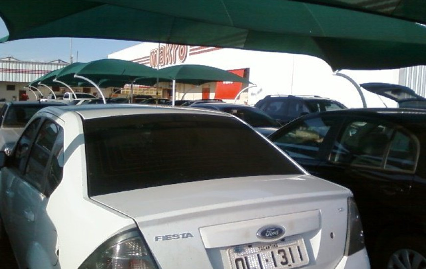 Carro oficial flagrado em estacionamento
