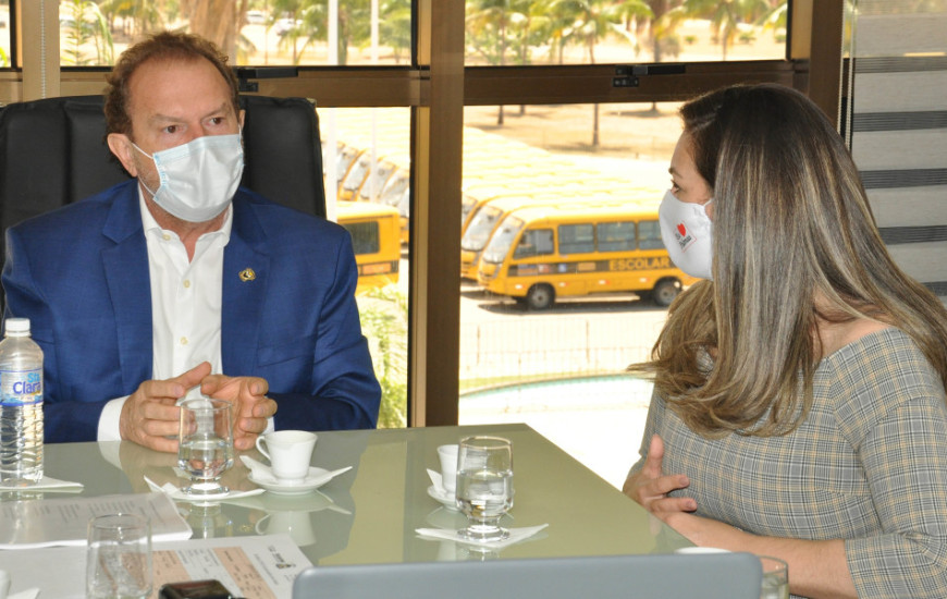 Governador do Tocantins, Mauro Carlesse e prefeita de Palmas, Cinthia Ribeiro.