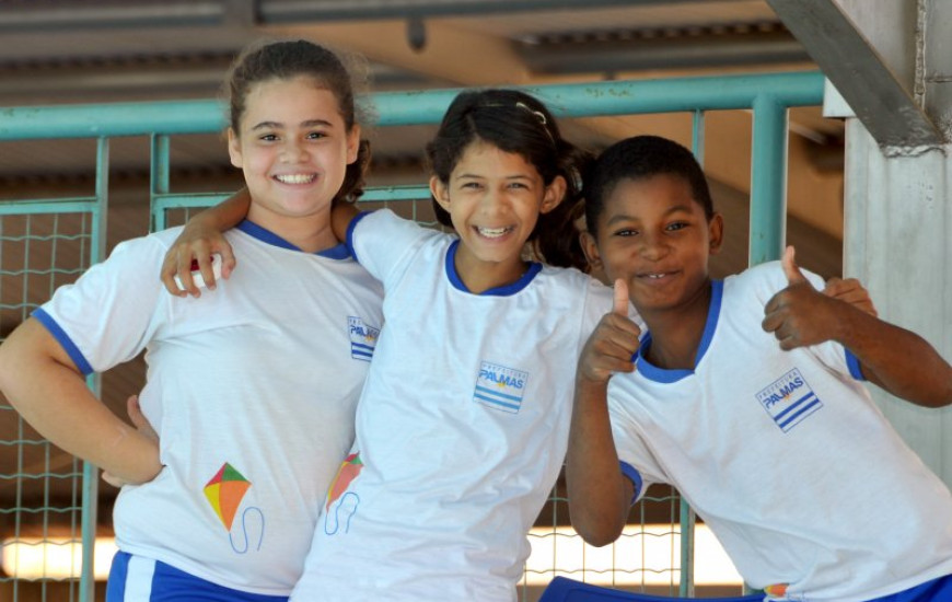 Alunos da rede municipal de ensino de Palmas