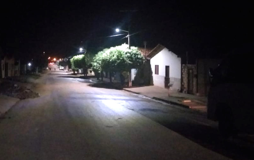 Iluminação pública em Itacajá. 