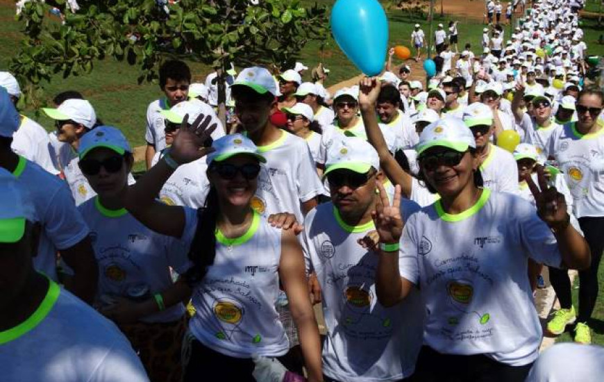 Caminhada acontece em Palmas no dia 26, às 8h, no Cesamar