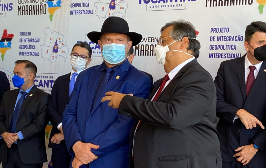 Governadores Mauro Carlesse e Flávio Dino 