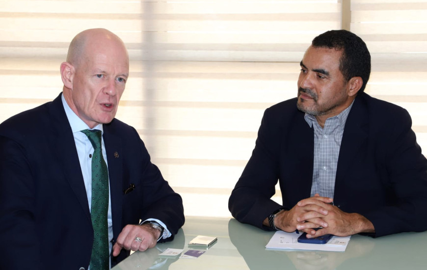 Governador Wanderlei e o embaixador Seán Hoy