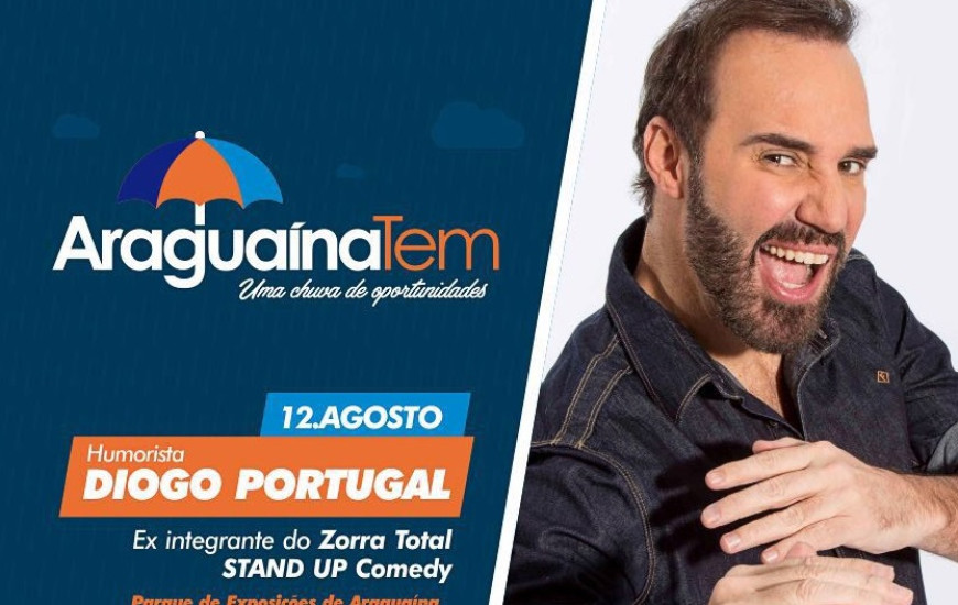 Comediante se apresenta em encerramento do Araguaína Tem