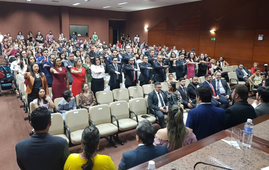 A cerimônia foi realizada em Palmas