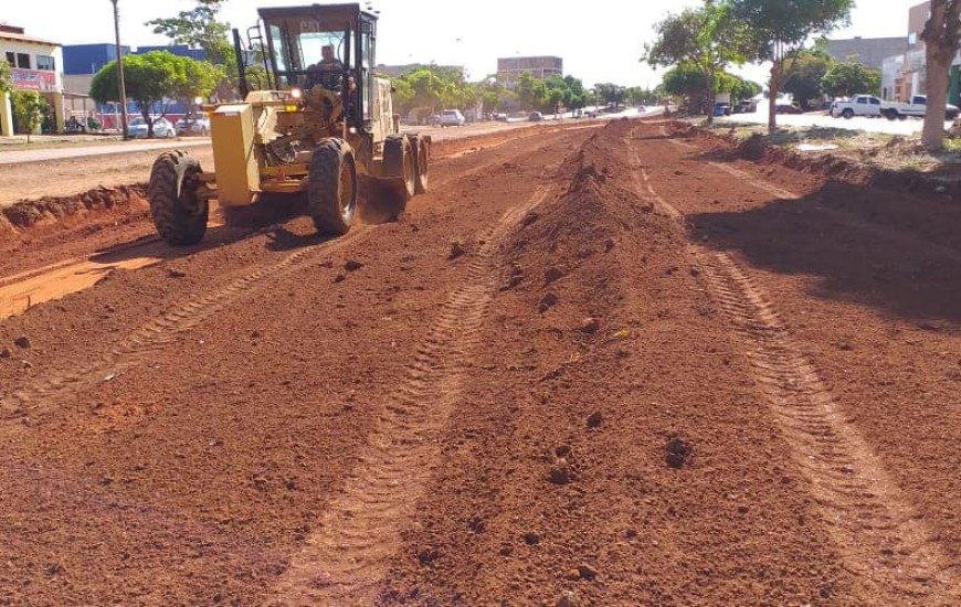 Obras de melhoria na Avenida Palmas Brasil Norte