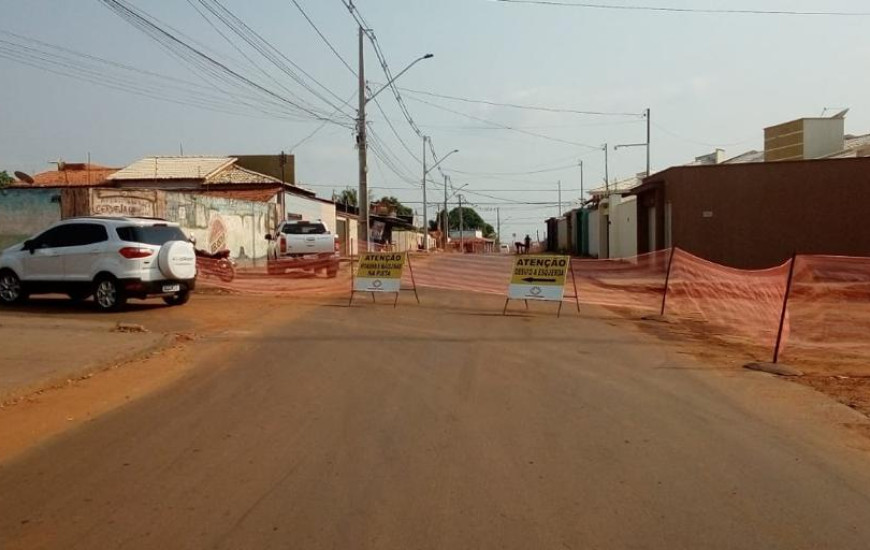 Obras da BRK em Araguaína.