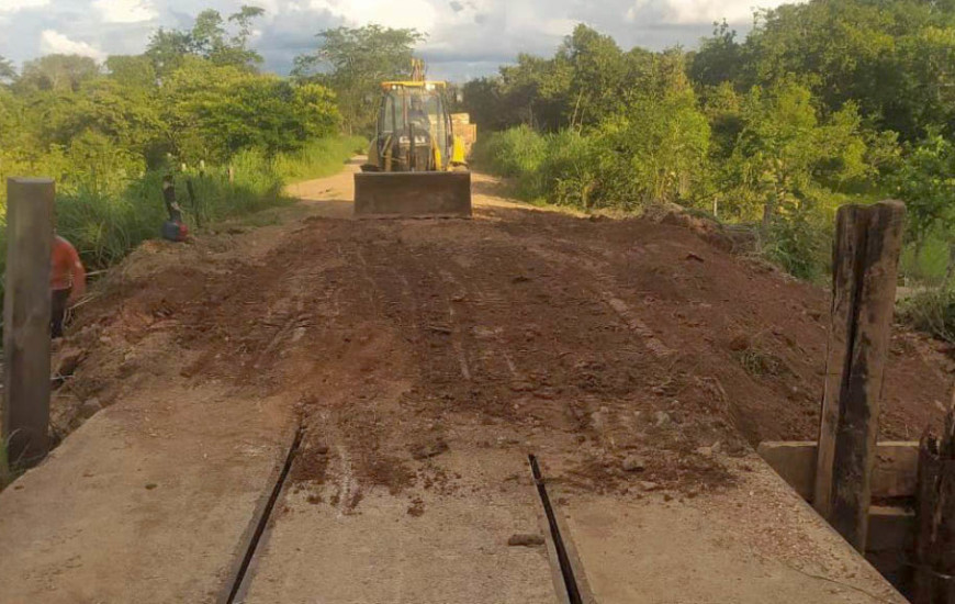 Ponte sobre o Córrego Capim Boi, na TO-296, será um dos pontos reformados.