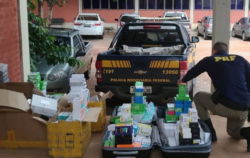 Produtos foram apreendidos em ônibus de turismo