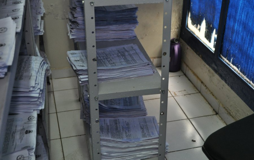 Documentos ficaram molhados