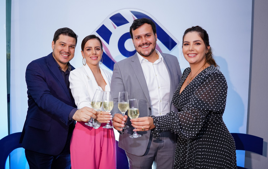 Sócios Luiz Gustavo, Vanessa Gualberto, Juarez Naves e Fernanda Oliveira.