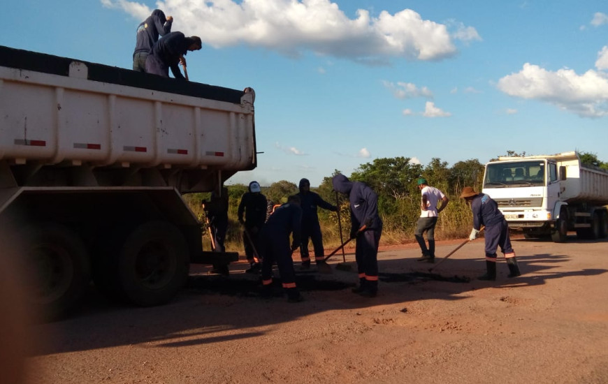  Equipe já está executando os serviços no trecho