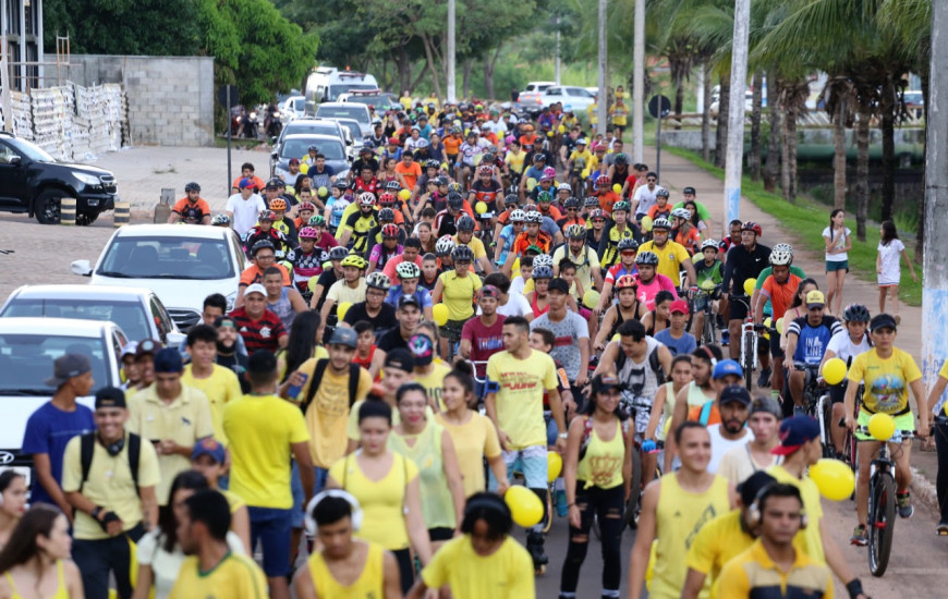 Pedal Amarelo leva dicas e sensibiliza araguainenses 