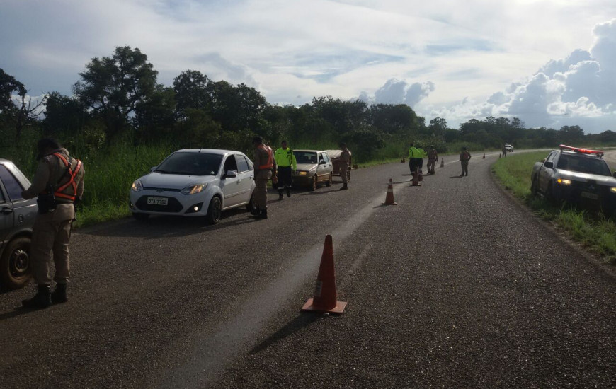 Nessa quarta, a Operação Lei Seca ocorreu na Rodovia T0-050