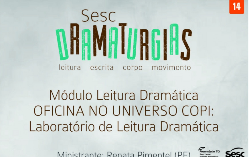 Evento acontece no Teatro Sesc no Centro de Atividades, localizada na 502 Norte