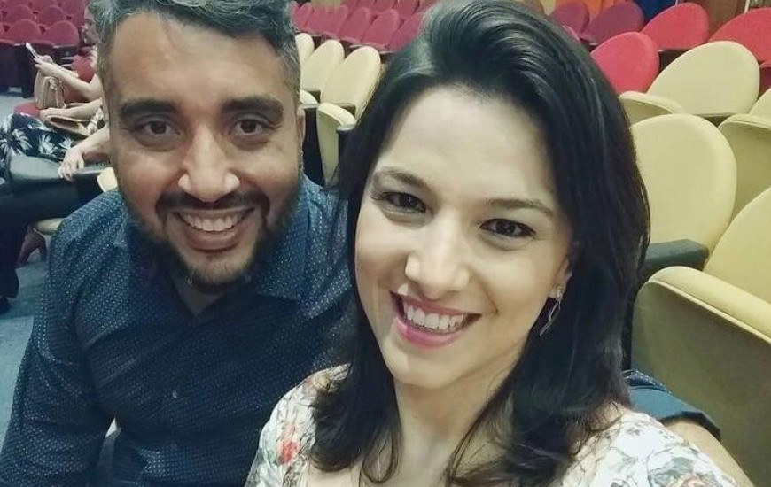 Ângelo Mello e a esposa, Paula de Oliveira Lima e Mello.