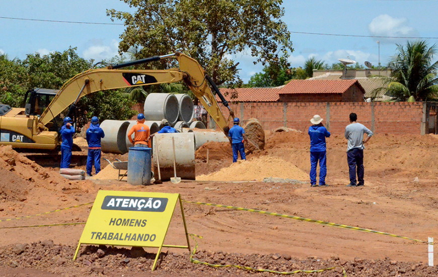 Obras no Taquari 