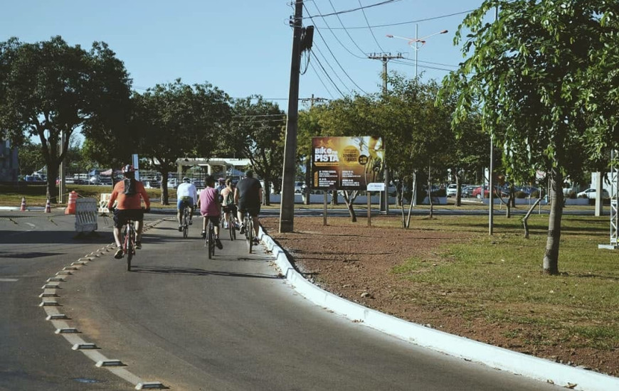 Palmenses aproveitam nova ciclofaixa 