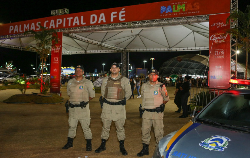 A Polícia Militar esteve presente em todos os locais onde ocorreram festividades