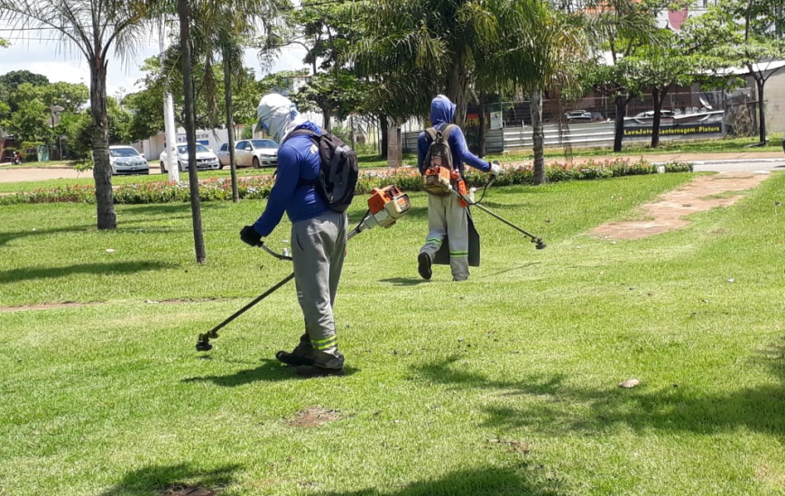 O trabalho de roço costal atenderá várias avenidas