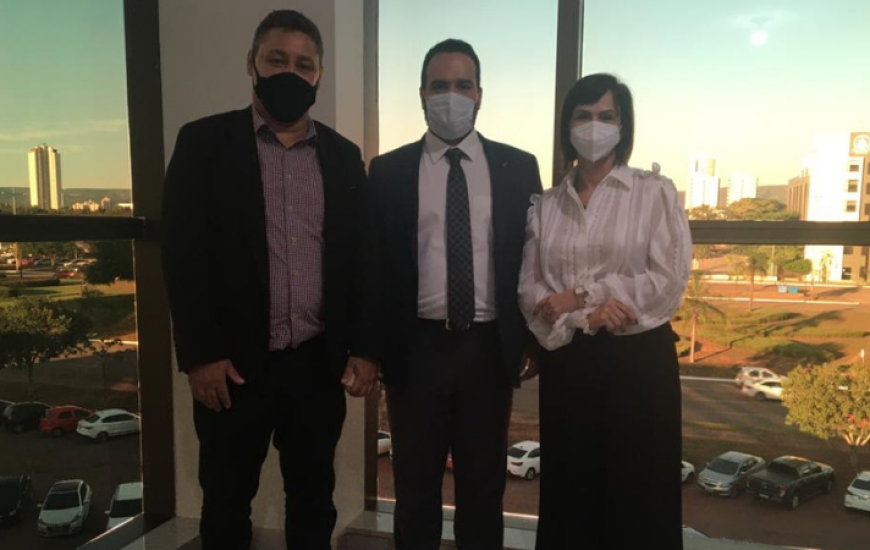 Ricardo Ribeirinha, secretário Dr. Quirino e deputada Dorinha.