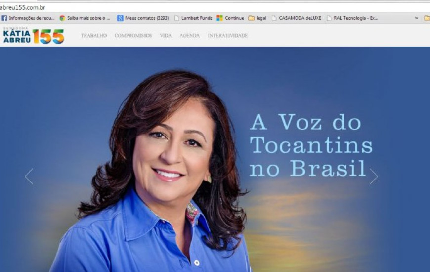 Site da senadora já está no ar