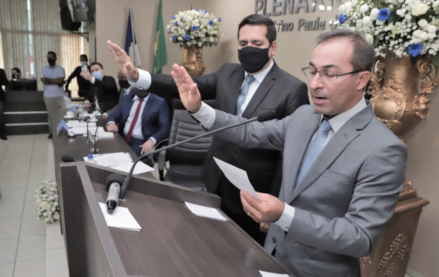 Prefeito de Araguaína, Wagner Rodrigues, tomou posse na manhã desta sexta, 1º.