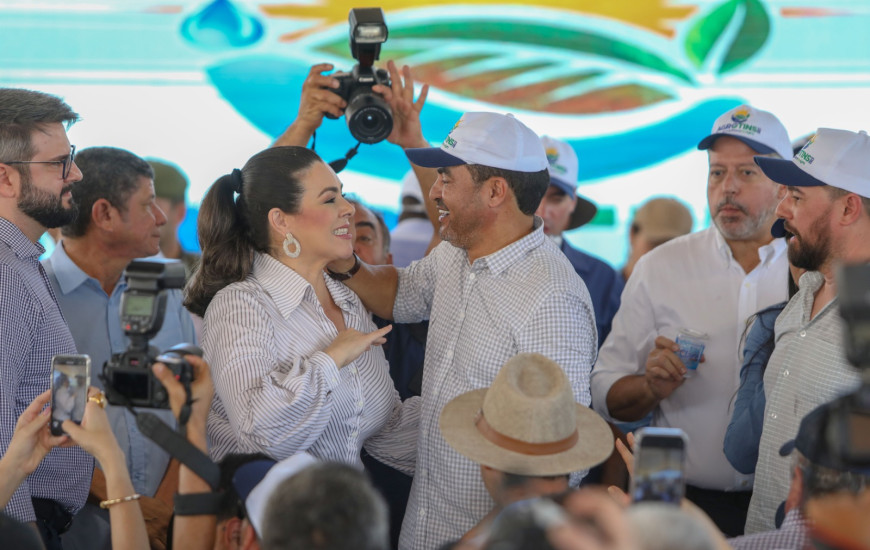 Cinthia e Wanderlei: clima amistoso na Agrotins