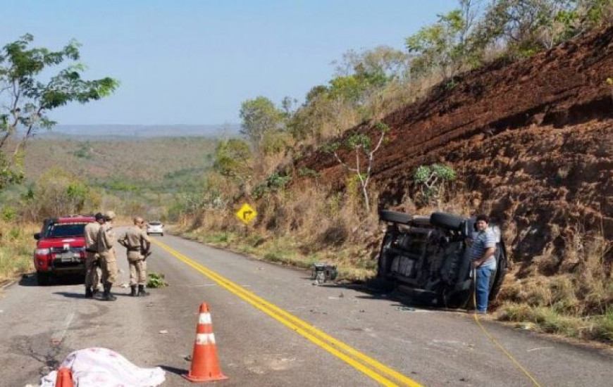 Motorista perdeu o controle do veículo na rodovia