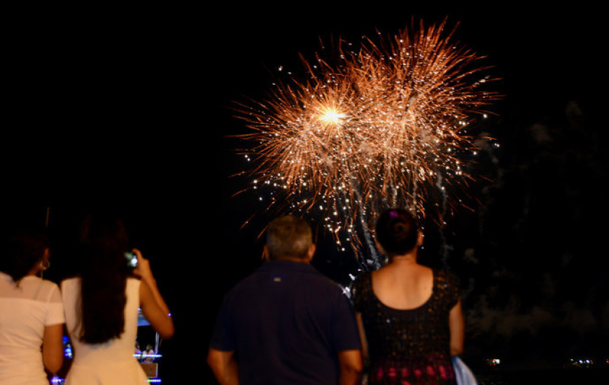 Queima de fogos durante o Réveillon 2019 em Palmas (Imagem ilustrativa)