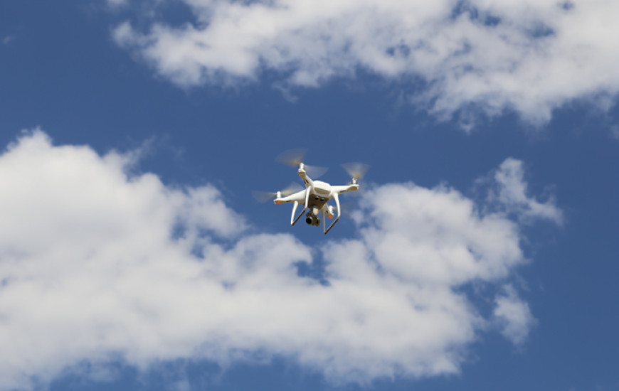 Fiscalização preventiva com o uso do drone no Jardim Taquari.