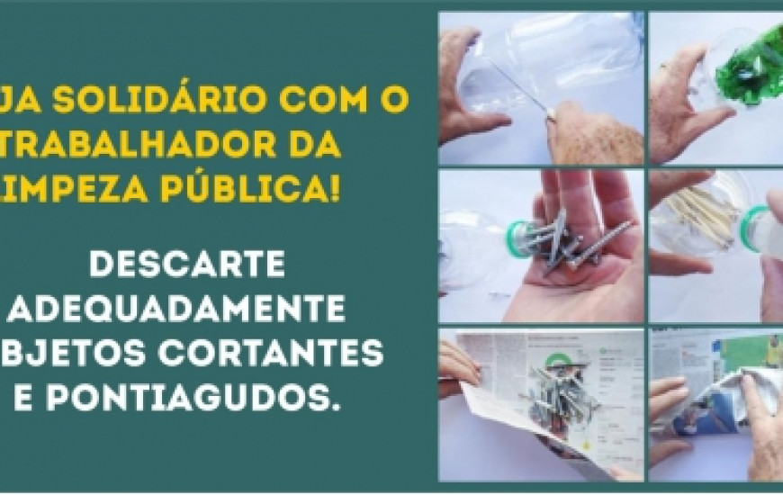 Campanha busca conscientizar cidadão a descartar lixos diversos de forma correta