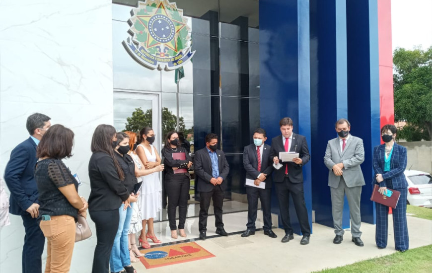 Ato contou com a presença do presidente da OAB, Gedeon Pitaluga
