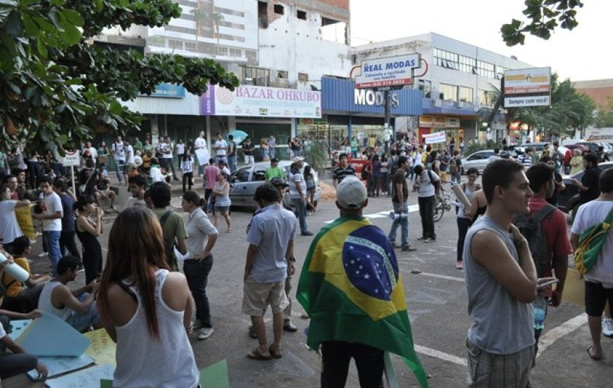 Início das manifestações