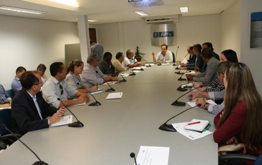 Reunião foi realizada na sede da Fieto, em Palmas