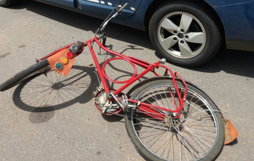 Ciclista foi atropelado no perímetro urbano da cidade