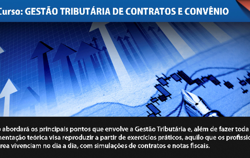 Curso de Gestão Tributárias e Contratos e convênio