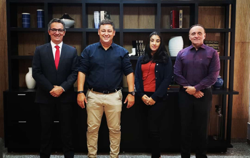 Marcelo César, Ricardo Ribeirinha, Francisco Rodrigues e Enmiliane Urcino.