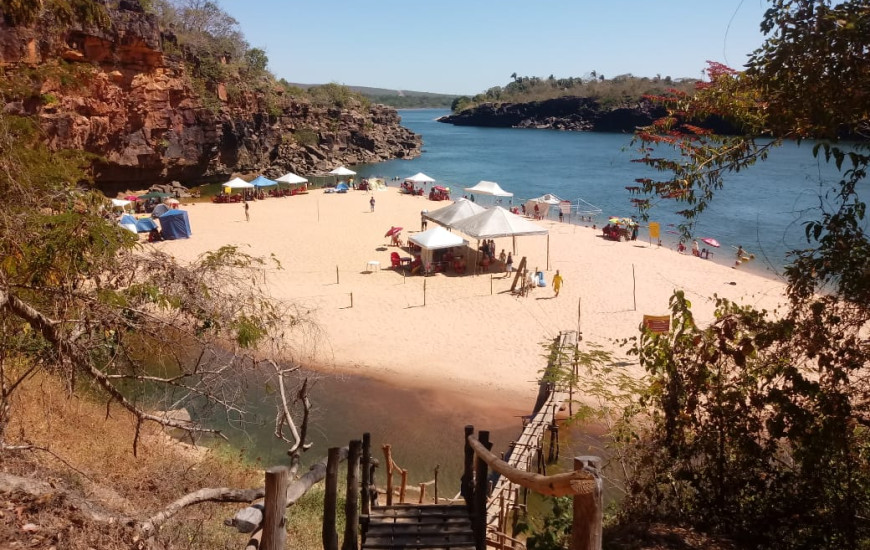 Praia do Paredão é roteiro turístico no Tocantins. 