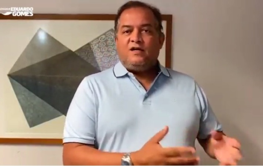 Senador Eduardo Gomes (MDB), líder do Governo no Congresso Nacional.