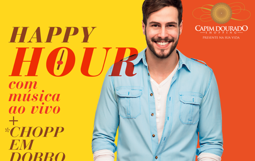 Happy Hour acontece na praça de alimentação do shopping