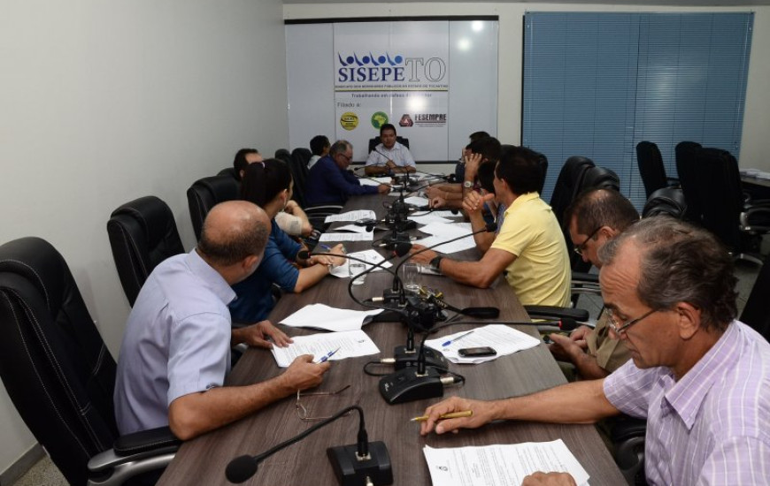 Sindicatos em reunião no Sisepe