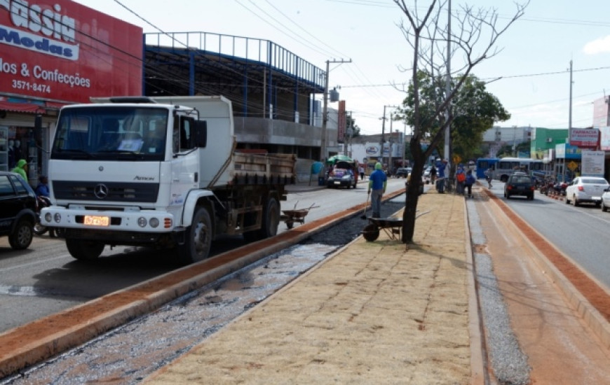 Obras do Shopping a Céu Aberto em Taquaralto
