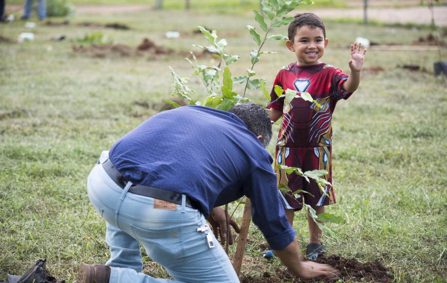 A meta do Programa é plantar 30 mil mudas de árvores para ampliação de áreas.